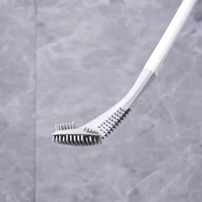 Flexibele toiletborstel met wandhouder