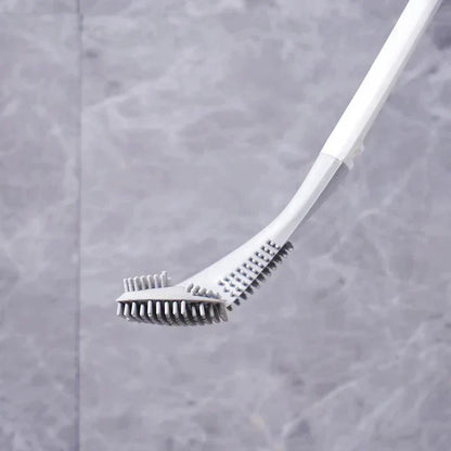 Flexibele toiletborstel met wandhouder