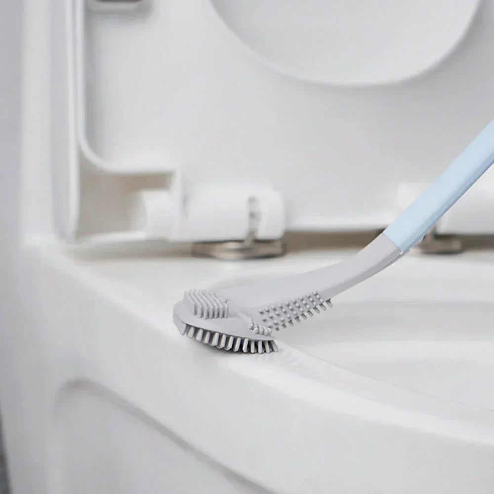 Flexibele toiletborstel met wandhouder