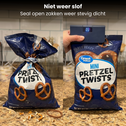 SnapSeal oplaadbare magnetische mini zakkensluiter