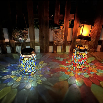 Lumio solar buitenlamp glas-in-lood