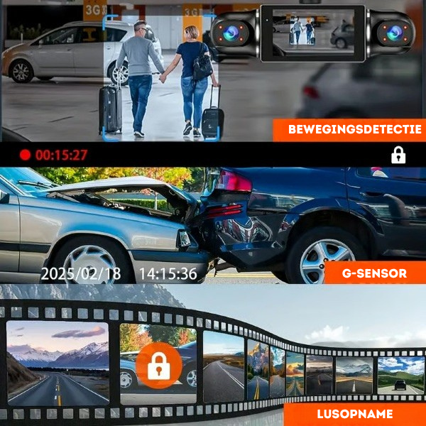 DriveGuard 4-kanaals autocamera