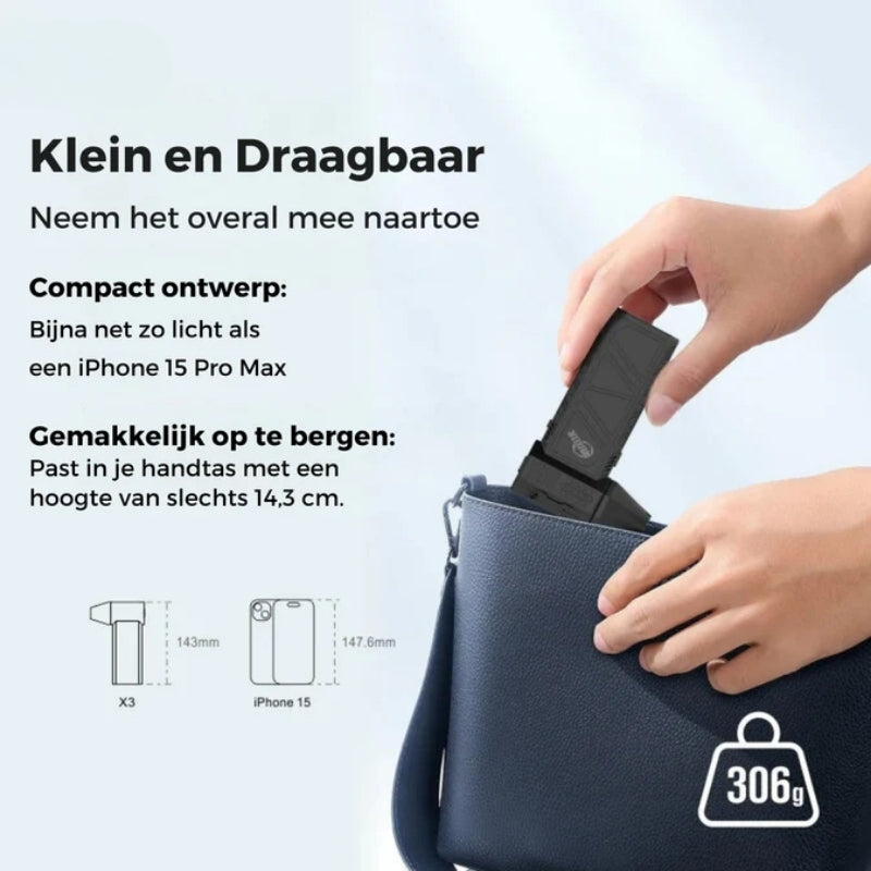 AirVolt draagbare luchtblazer