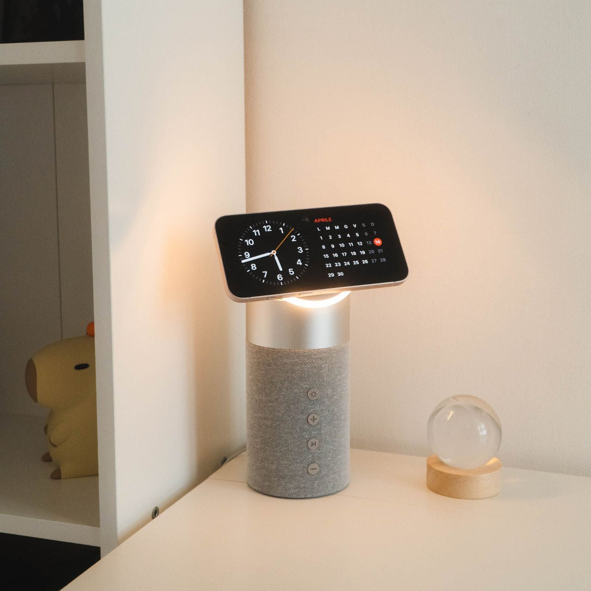 PowerAudio draadloze oplader met bluetooth speaker