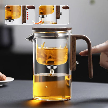 BrewCraft glazen theepot met filter