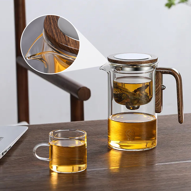 BrewCraft glazen theepot met filter