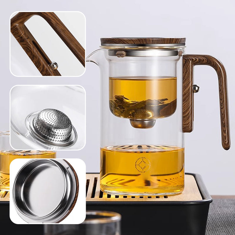 BrewCraft glazen theepot met filter
