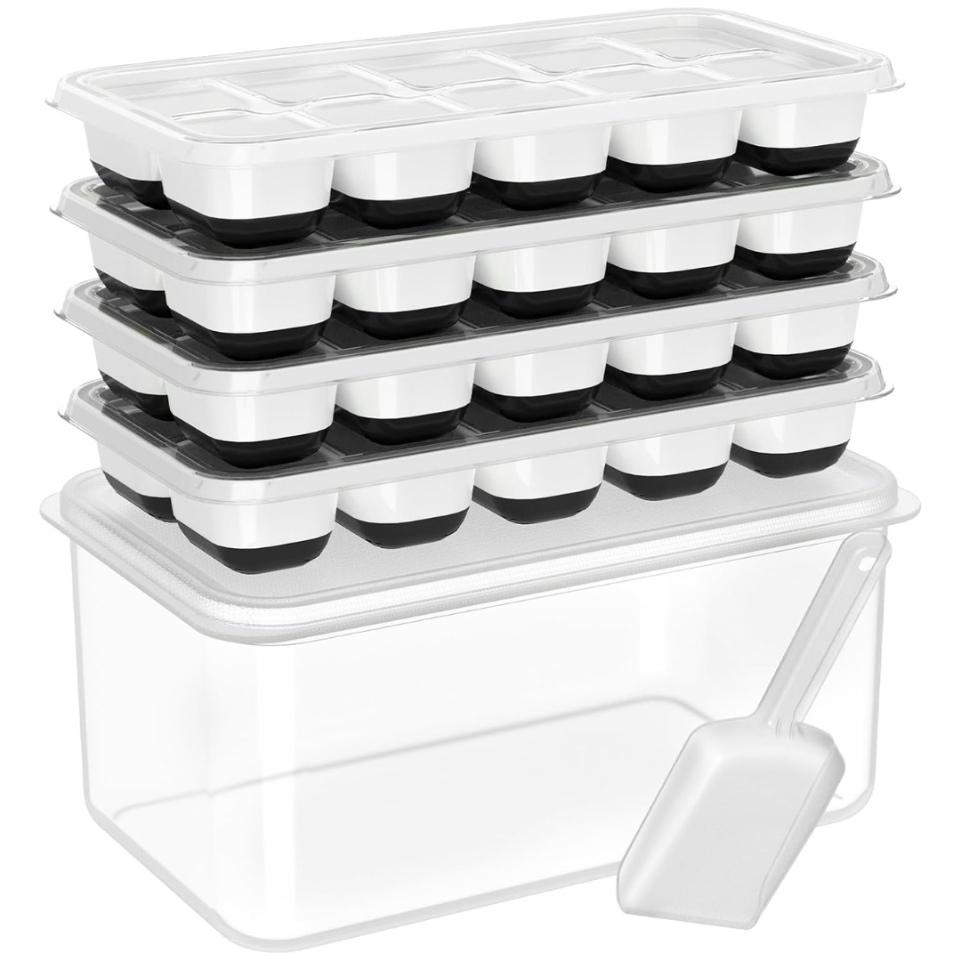 IJsblokjesvormen silicone stapelbaar compact