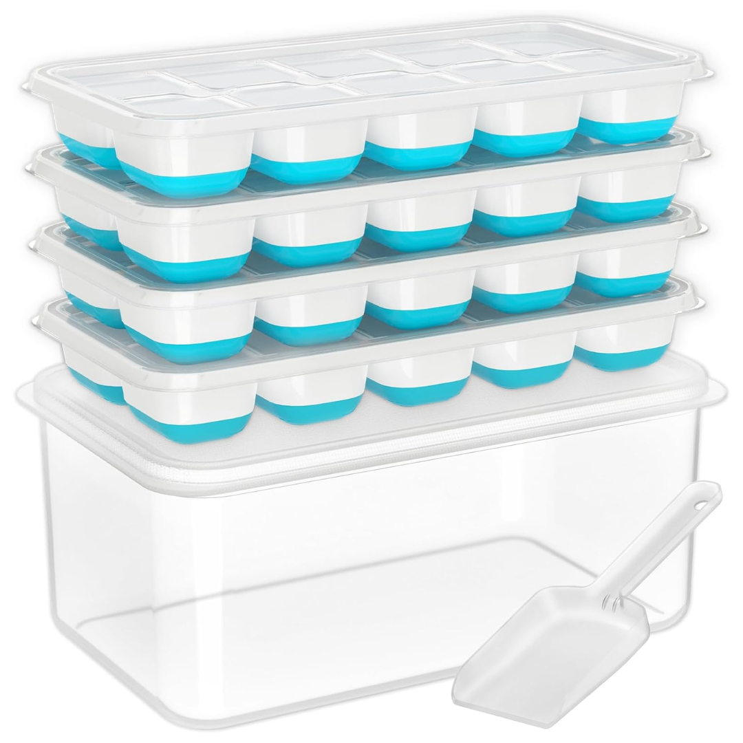 IJsblokjesvormen silicone stapelbaar compact