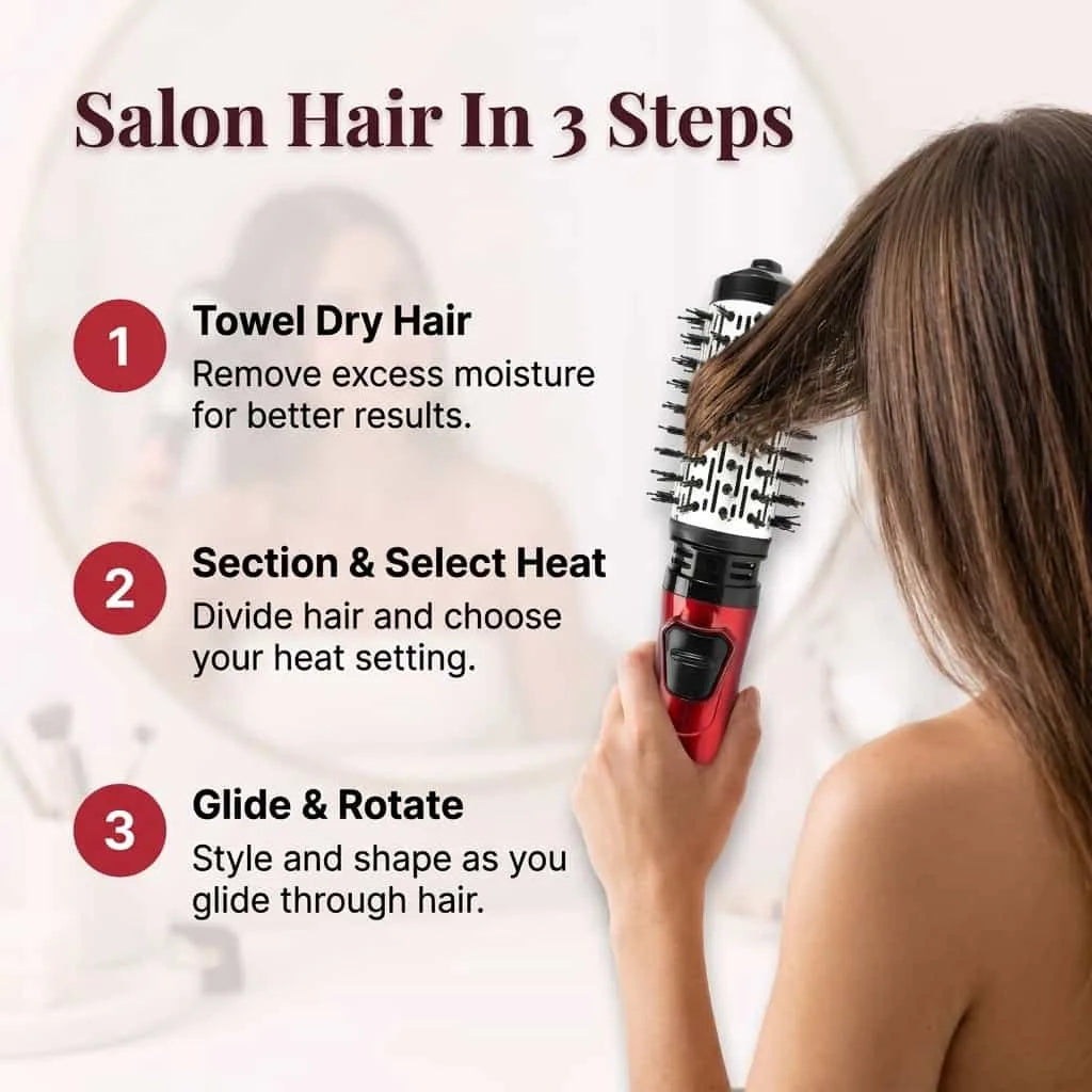 3-in-1 Roterende Haarstyler