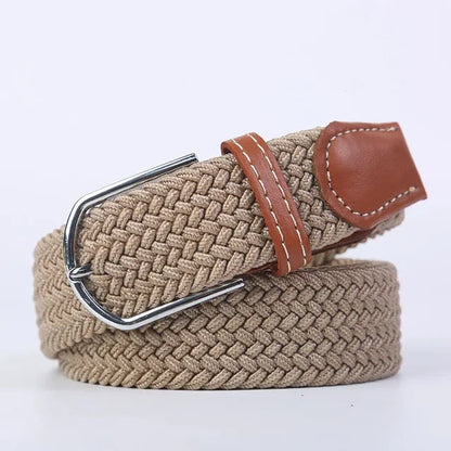 StretchBuckle elastische faux lederen riem