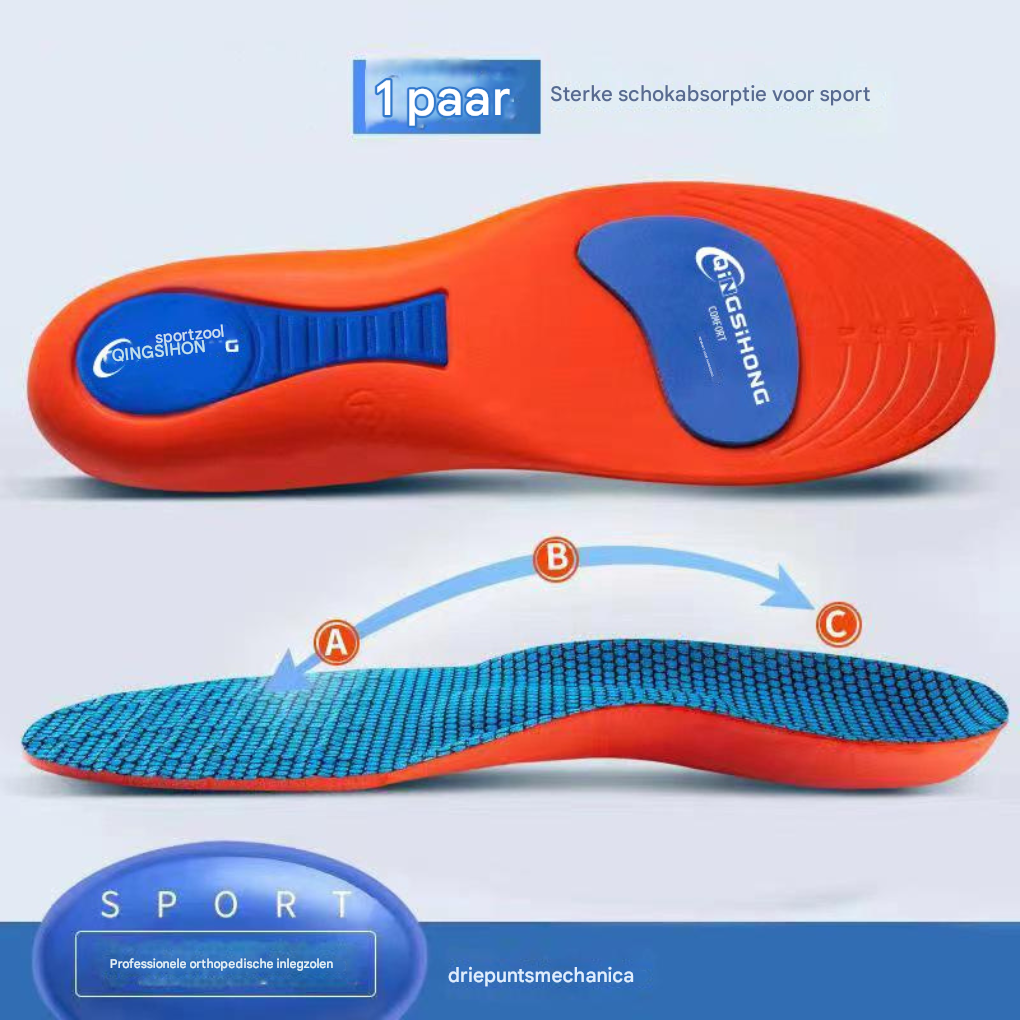 Anti-Slip Inlegzolen Met Boogondersteuning