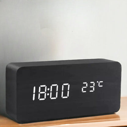 Lumio houtlook led-wekker