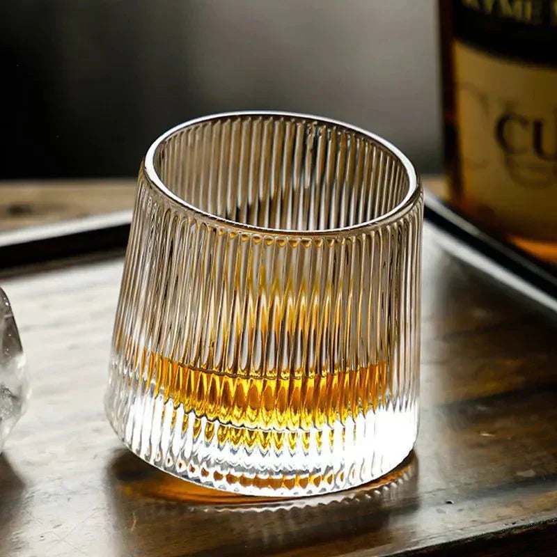 Geribbelde drinkglazen met structuur