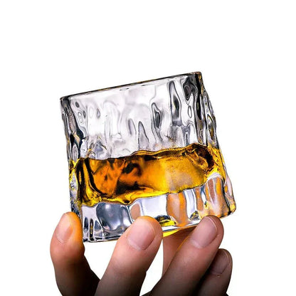 Geribbelde drinkglazen met structuur