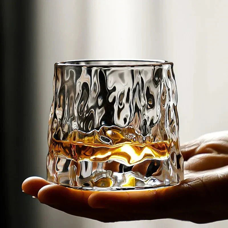 Geribbelde drinkglazen met structuur