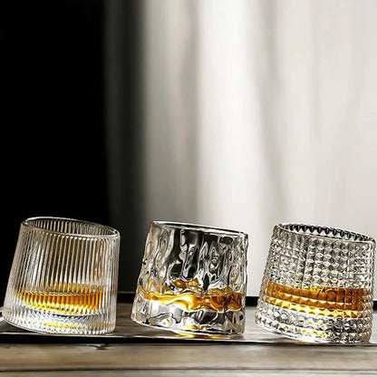 Geribbelde drinkglazen met structuur