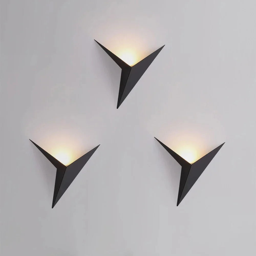 TRIGLOW moderne driehoekige LED-wandlamp
