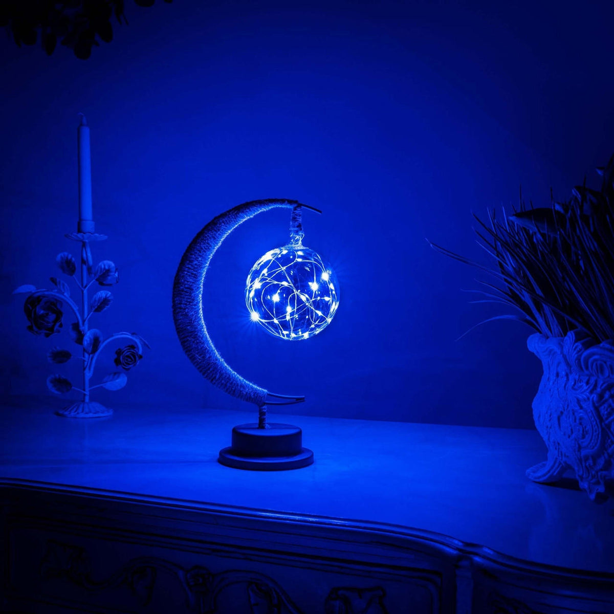Lumio sfeervolle LED glazen tafellamp