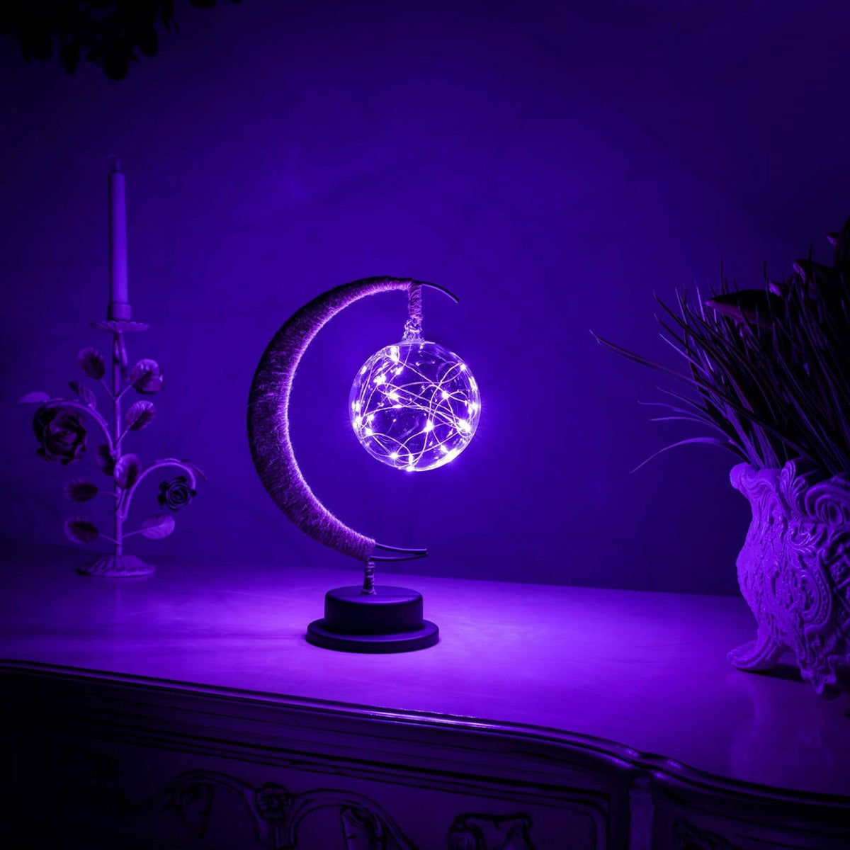 Lumio sfeervolle LED glazen tafellamp