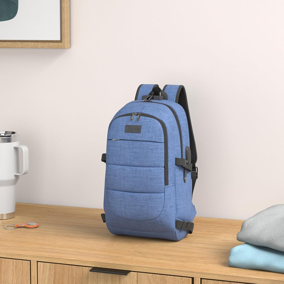 Anti-diefstal laptop reisrugzak met USB-poort