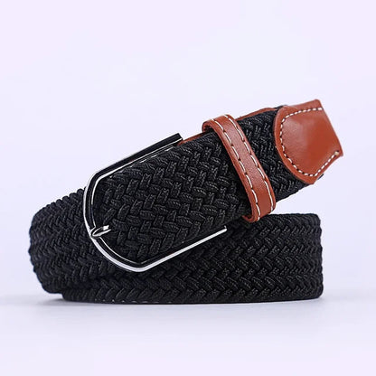 StretchBuckle elastische faux lederen riem