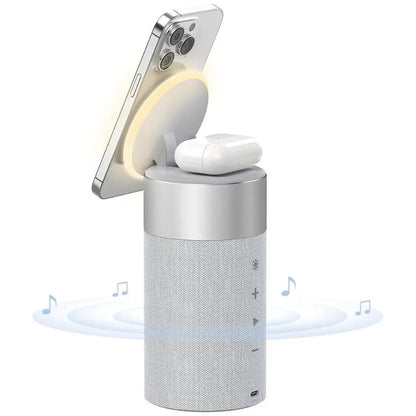 PowerAudio draadloze oplader met bluetooth speaker