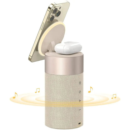 PowerAudio draadloze oplader met bluetooth speaker