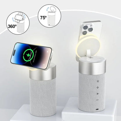 PowerAudio draadloze oplader met bluetooth speaker