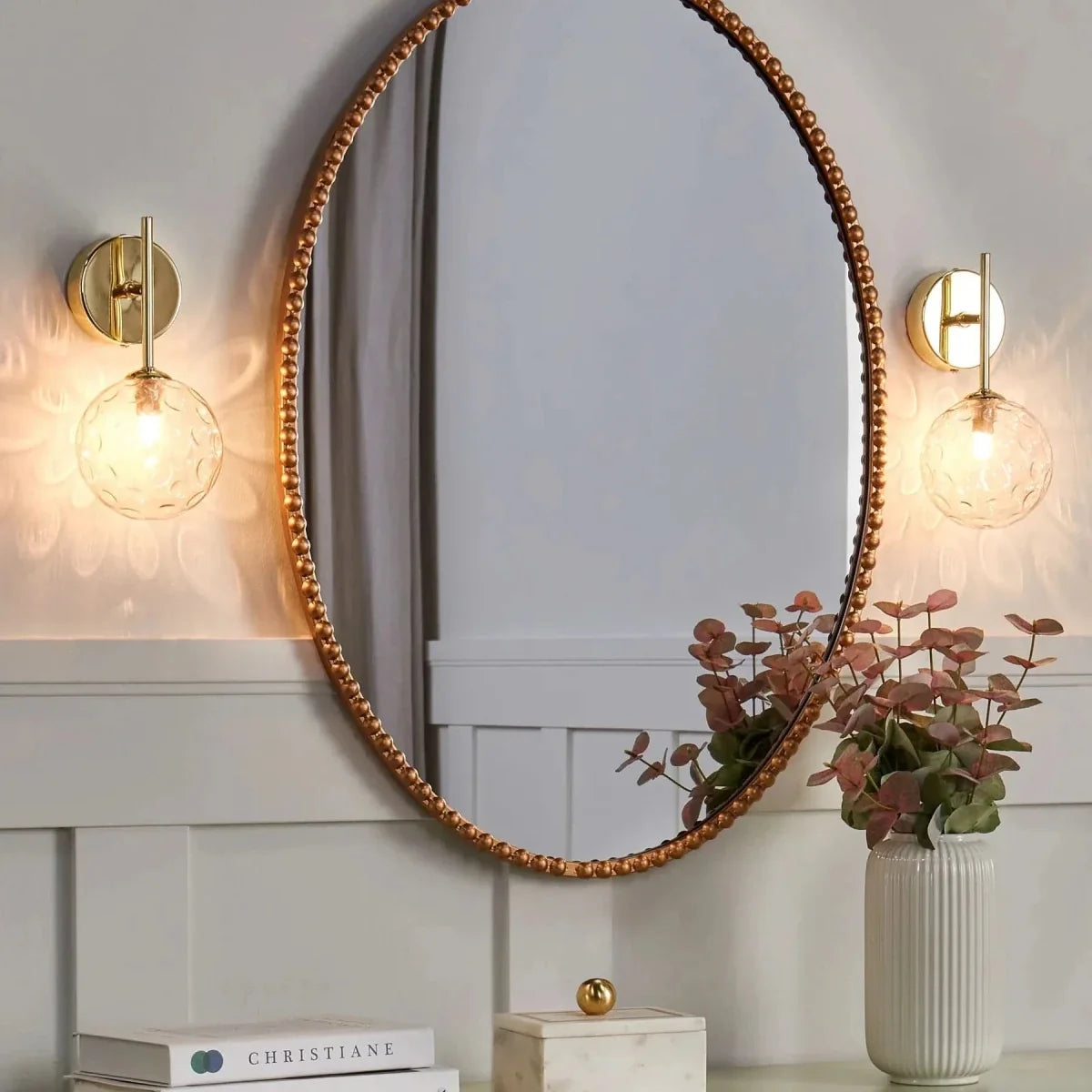 Ambrisa handgemaakte glazen wandlamp
