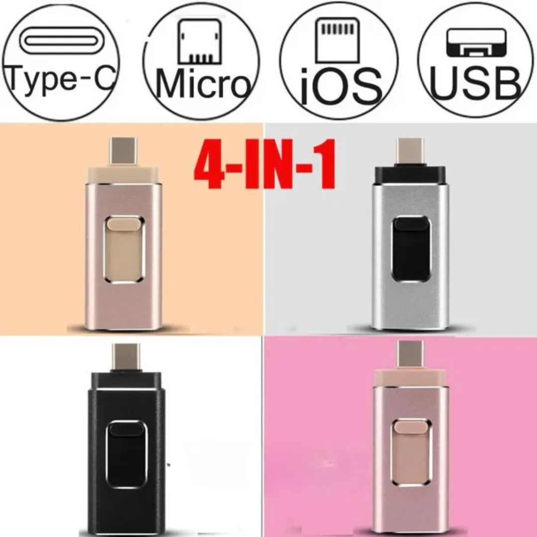 FlexiStore 4-in-1 universele USB-flashdrive