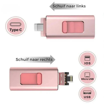 FlexiStore 4-in-1 universele USB-flashdrive