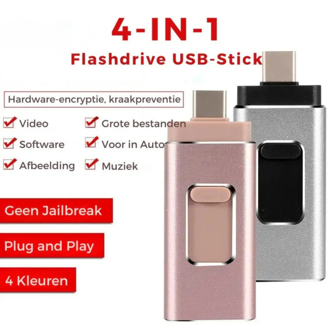 FlexiStore 4-in-1 universele USB-flashdrive