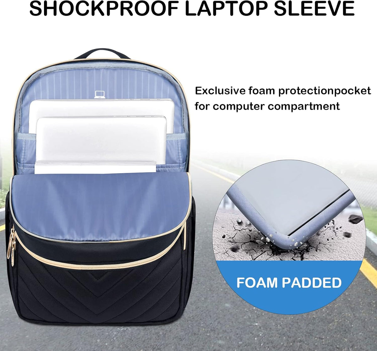 Rovik waterdichte laptop rugzak