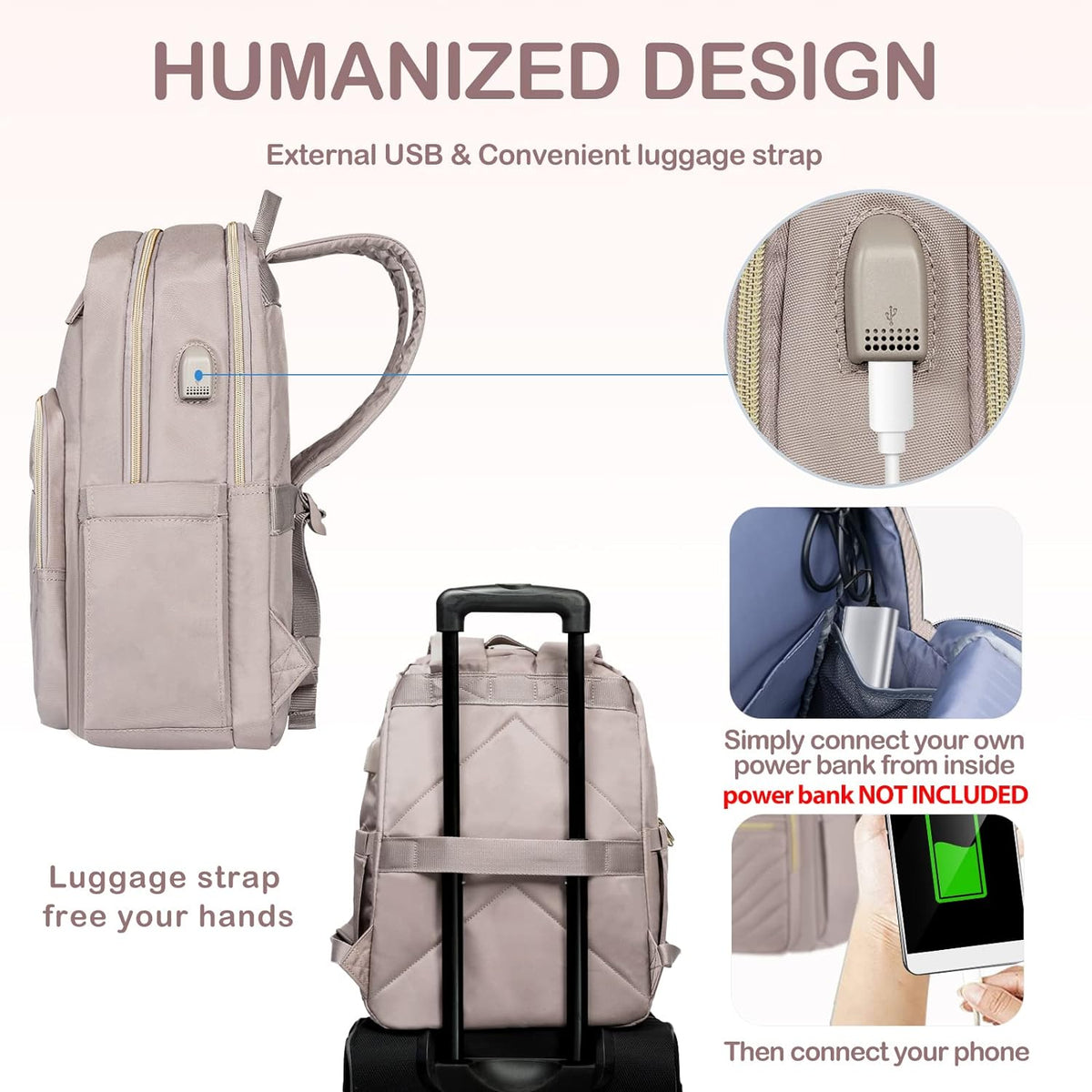 Rovik waterdichte laptop rugzak