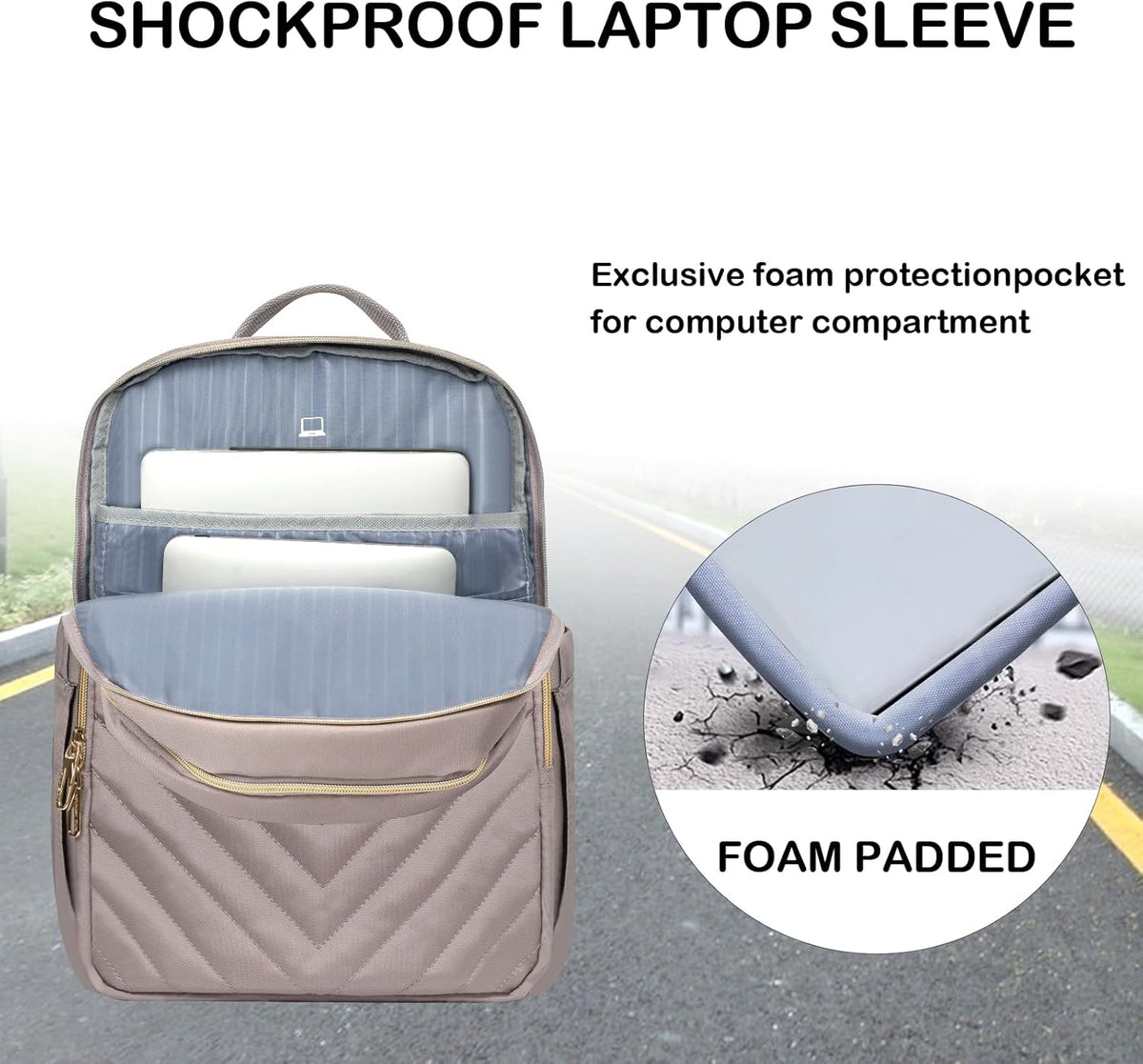 Rovik waterdichte laptop rugzak