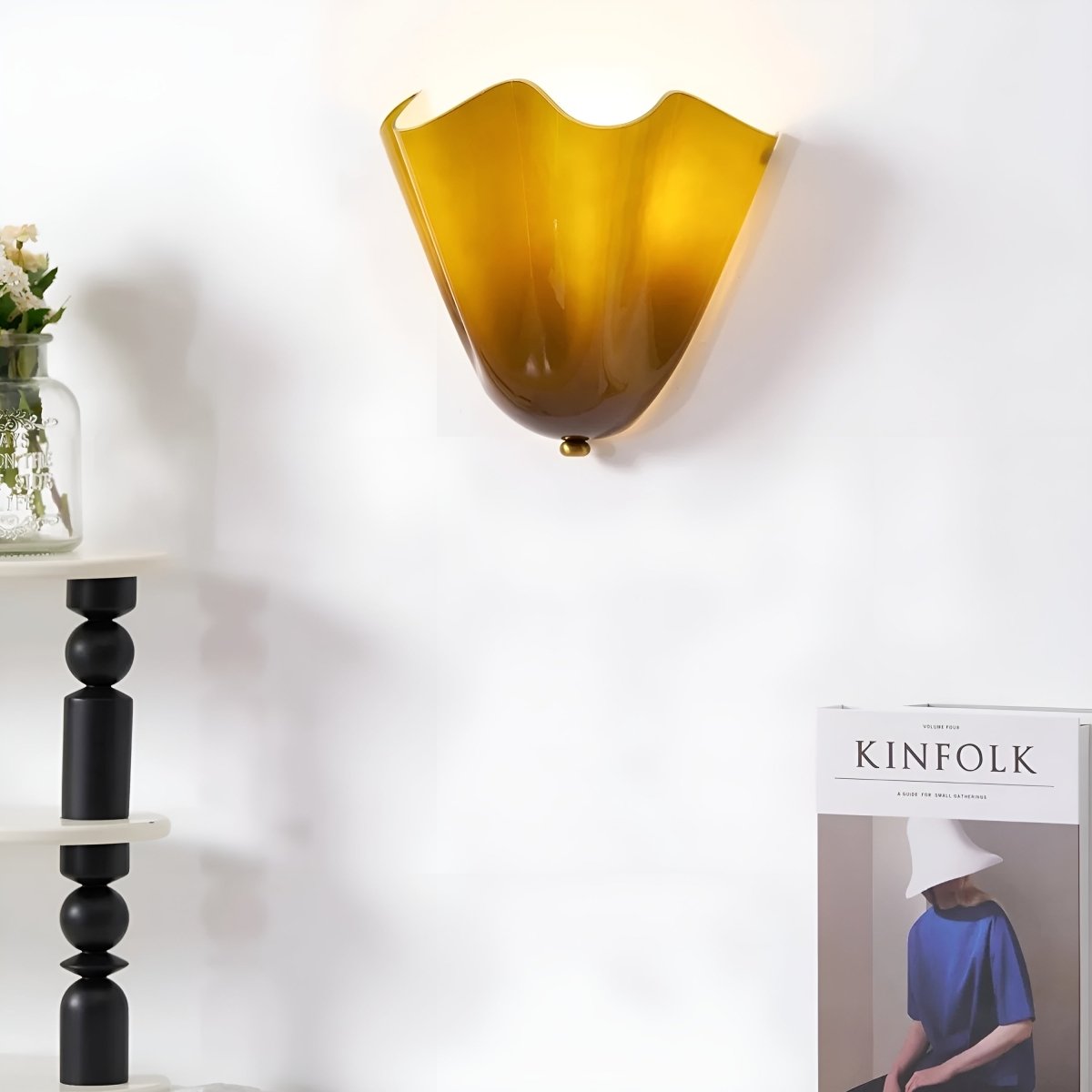 VintGlow vintage glas-in-lood wandlamp