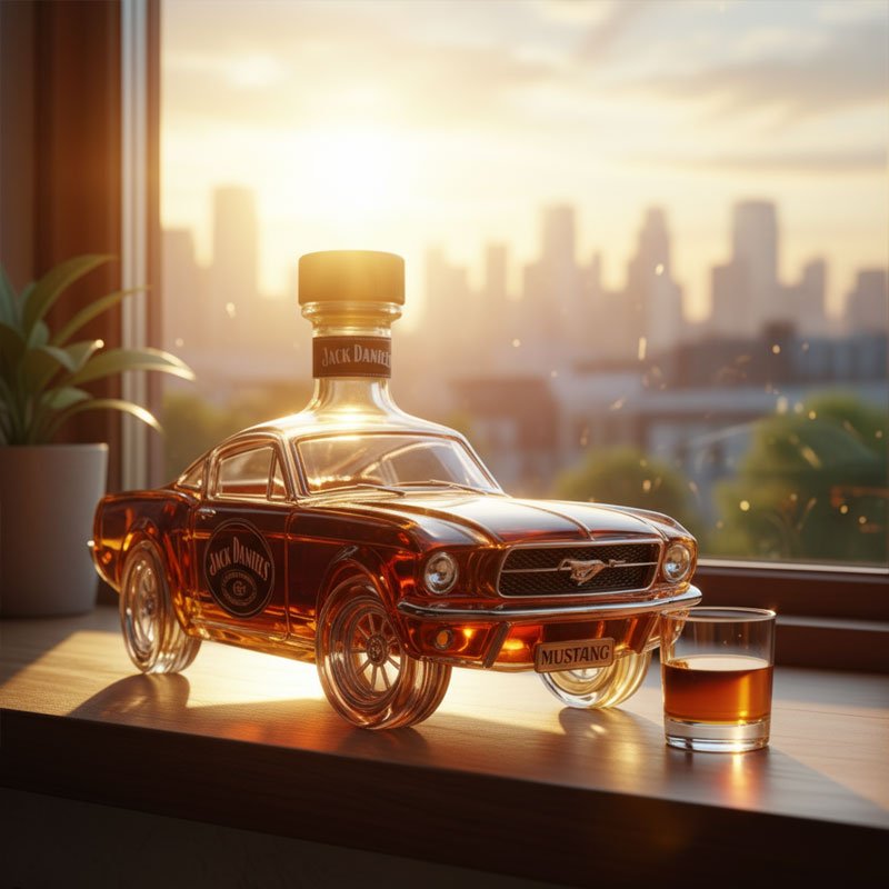 Odior whiskykaraf in autovorm