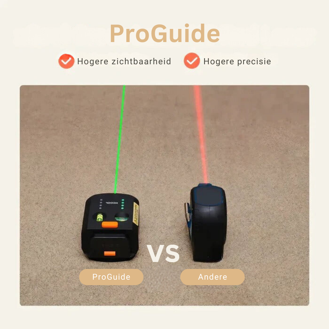 ProGuide laserwaterpas met stofafzuiging