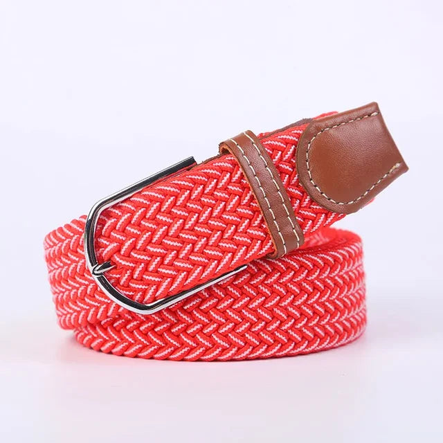 StretchBuckle elastische faux lederen riem